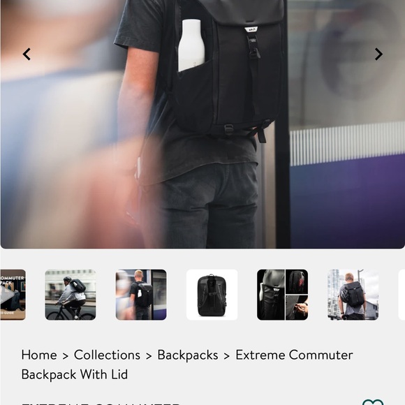 Extreme Commuter Black Backpack - Picture 4 of 10